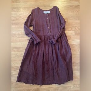 NpL mama dress in grape wine